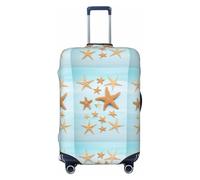 NBAGHPQ 3D Bella Maritime Estate Stampa Double Sided Protezione Elastica Universale Valigia Copertura Unica Protezione Bagagli, Nero , L