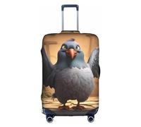 NBAGHPQ Cartoon Pigeon 1 Stampa Universale Elegante Valigia Copertura Elastica Lavabile Anti Graffio Bagagli Protector, bianco, L