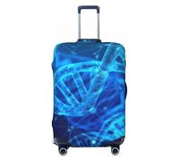 NBAGHPQ DNA Chain Photo Print Double Sided Elastic Protection Universal Suitcase Cover Unique Luggage Protector, Nero , M