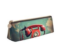 NBAGHPQ England UK Retro London Phone Print Elegante astuccio in pelle ad alta capacità con cerniera triangolare, per ragazzi e ragazze
