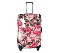 NBAGHPQ Flamingo Stampa Floreale Stampa Universale Elegante Valigia Copertura Elastica Lavabile Anti Graffio Protezione Dei Bagagli, bianco, XL
