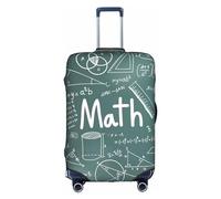 NBAGHPQ Formule Forme Teoria Lezione di Matematica Parola Stampa Universale Elegante Valigia Copertura Elastica Lavabile Anti Graffio Bagagli Protector, bianco, S