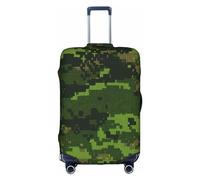 NBAGHPQ Green Army Digital Camouflage Print Universale Elegante Valigia Copertura Elastico Lavabile Anti Graffio Protezione Dei Bagagli, bianco, M