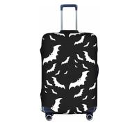 NBAGHPQ Halloween pipistrelli volanti stampa universale elegante valigia copertura elastica lavabile antigraffio protezione bagagli, bianco, XL