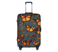 NBAGHPQ Heaps of Orange Monarch Butterflies Print Universal elegante valigia copertura elastica lavabile antigraffio protezione bagagli, bianco, L