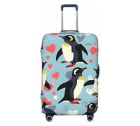 NBAGHPQ I Love Penguins - Copertura protettiva elastica su entrambi i lati, universale, protezione unica per bagagli, Nero , L