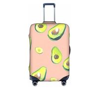 NBAGHPQ Molte immagini di avocado stampa universale elegante valigia copertura elastica lavabile antigraffio protezione bagagli, bianco, XL
