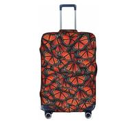 NBAGHPQ Monarch Butterflies Print Universale Elegante Valigie Copertura Elastica Lavabile Anti Graffio Protezione Dei Bagagli, bianco, L