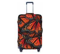 NBAGHPQ Monarch Butterflies. Stampa su entrambi i lati Protezione elastica Universale Valigia Copertura unica Protezione Bagagli, Nero , XL