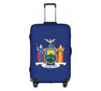 NBAGHPQ New York Bandiera Stampa Universale Elegante Valigie Copertura Elastica Lavabile Anti Graffio Protezione Dei Bagagli, bianco, M