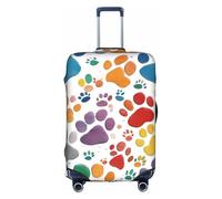 NBAGHPQ Paw Prints Art 1 Print Universale Elegante Valigia Copertura Elastico Lavabile Anti Graffio Protezione Bagagli, bianco, XL