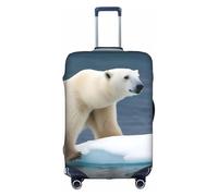 NBAGHPQ Polar Bear Stampa Universale Elegante Valigie Copertura Elastica Lavabile Anti Graffio Protezione Bagagli, bianco, M
