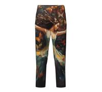 NBAGHPQ Ragazza Danza Farfalla Stampa Abbigliamento Casual Casa Relax Morbido Pigiama Pantaloni Donna Uomo Pantaloni a Tema Feste, Nero , XS(5-6)