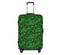 NBAGHPQ Sfondo st Patrick's Day Glitter Print Universale Elegante Valigia Copertura Elastico Lavabile Anti Graffio Bagagli Protector, bianco, L