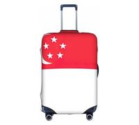 NBAGHPQ Singapore Flag Print Universale Elegante Valigie Copertura Elastica Lavabile Anti Graffio Protezione Dei Bagagli, bianco, XL