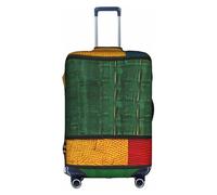 NBAGHPQ Stile africano Patchwork Stampa Universale Elegante Valigia Copertura Elastico Lavabile Anti Graffio Protezione Dei Bagagli, bianco, L
