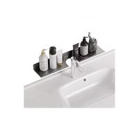 NBAKXXCO Mensole da bagno Mensola for lavandino del bagno sopra il rubinetto, organizer in alluminio spesso, senza foratura, a forma di U, for riporre oggetti sul piano di lavoro(60CM)