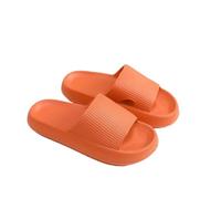 NBAKXXCO Pantofole, Ciabatte estive con suola spessa for uomo e donna, scarpe da bagno for interni ed esterni Pantofole estive(Orange,38 EU)