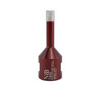NBB Foret diamant con corona diamantata con M14, fresa diamantata per forare a secco e umido su gres porcellanato duro, ceramica, piastrelle in granito, marmo per smerigliatrice angolare (1 pezzo, 8