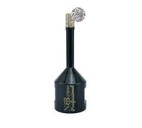 NBB Punta a tazza diamantata con M14, per foratura professionale a secco o ad umido su porcellana dura, ceramica, piastrelle, granito, marmo, veloce, durevole, per smerigliatrice angolare (Dia.6mm)