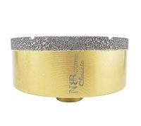 NBB Punta a tazza diamantata con M14, tipo Classico d'Oro,punta diamantata per foratura a secco o ad umido su ceramica,piastrelle,granito,marmo,veloce,durevole, per smerigliatrice angolare (1, 120mm)