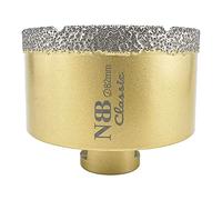 NBB Punta a tazza diamantata con M14, tipo Classico d'Oro,punta diamantata per foratura a secco o ad umido su ceramica,piastrelle,granito,marmo,veloce,durevole, per smerigliatrice angolare (1, 82mm)