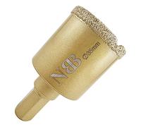 NBB Punte diamantate con codolo esagonale da dia.12,5mm per foratura a secco in porcellana, ceramica, piastrelle, granito, marmo, meglio bagnate, utilizzate in trapano con filo o cordless (1, 35mm)