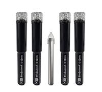 NBB Punte diamantate con codolo esagonale, per foratura a secco in porcellana dura, ceramica, piastrelle, granito, marmo, meglio bagnate, utilizzate in trapani con filo o cordless (4, 12mm)