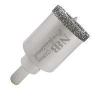 NBB Punte diamantate Frese diamantate con gambo triangolare corona diamantata nichelato perforazione in umido su marmo pietre ceramica granito piastrelle vetro trapano da banco e pistola (35mm)
