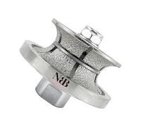 NBB Ruota con profilo diamantato fresa diamantata con copertura in ferro mola diamantata per profilatura smussi fresatura piastrelle gres porcellanato ceramica granito marmo pietra(Full-Bullnose V20)