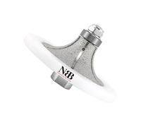 NBB Ruota con profilo diamantato fresa diamantata con guida di copertura più grande mola diamantata per profilatura smussi piastrelle gres porcellanato ceramica granito marmo pietra(Half-Bullnose B30)