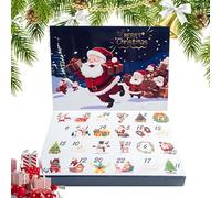 Nbbwwu Calendario 'Avvento scatole da riempire, scatole vuote riempire le proprie scatole del calendario 'Avvento, calendario riempibile per il conto alla rovescia di 24 giorni, 24 griglie