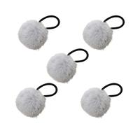 Nbbwwu Cerchietto per capelli con pompon per ragazze, elastici colorati per capelli da donna, elastici per capelli chic con palline pelose, elastici per capelli alla moda per appuntamenti e scuole
