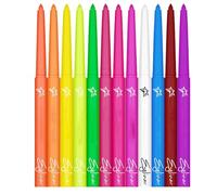 Nbbwwu Eyeliner colorato, set di eyeliner colorato - Fodera liquida fluorescente UV a 12 colori impermeabile ad asciugatura rapida,Forniture per feste al neon, fodere grafiche altamente pigmentate per