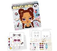 Nbbwwu Libro da colorare di trucco, libro da colorare di moda | Libri da colorare di cosmetici per gli adulti rilassamento | Carta spessa 20 pagine bobina vincolante con adesione attività per la casa