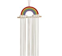 Nbbwwu Organizer per fermagli per capelli, appendino per fermagli per capelli | Organizzatore porta fermagli per capelli con montaggio a parete | Organizer per fiocchi dal design arcobaleno per