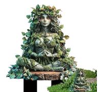 Nbbwwu Pali da giardino fatati, inserto per vaso di fiori in acrilico, inserto a terra per albero uomo della terra, figure in miniatura fatte a mano, paletti decorativi per esterni cortile patio