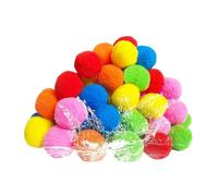 Nbbwwu Palle di Spugna per Giochi d'Acqua | Spugna Riutilizzabile Palle D'Acqua per Piscina | Compatte Palline Idratanti, Gioco Interattivo Genitori-Figli per Spiagge Parchi Acquatici Piscine