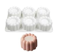 Nbbwwu Per Torte In Silicone,6 Cavità Antiaderente Con Rilascio Facile | Stampo Da Forno Per Dolci Alla Frutta - Per Mousse, Cioccolato, Panificazione Domestica, Principianti E Adulti