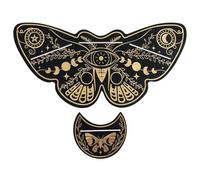 Nbbwwu Portacarte per Tarocchi - Estetica a Forma di Farfalla in Legno - Porta Carte Rettangolare Esoterico - Per Camera Scrivania Mensola Divinazione Meditazione Natale Compleanno