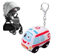 Nbbwwu Portachiavi In Peluche,Portachiavi Auto Pompieri In Peluche | Giocattolo Educativo per Bambini Ragazzi Ragazze Accessori Borsa Portafoglio Viaggio Regalo Esterno