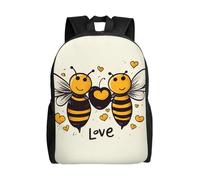 NBCCDVSH Bee Love Honey Zaino da viaggio per donne e uomini da 15,6 pollici zaino per laptop impermeabile da lavoro