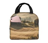 NBCCDVSH Borsa termica per il pranzo con vista del tipico paesaggio della Toscana Lunch Box per donne uomini riutilizzabile a prova di perdite Lunch Cooler Tote Bag per picnic lavoro