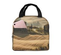 NBCCDVSH Borsa termica per il pranzo con vista del tipico paesaggio della Toscana Lunch Box per donne uomini riutilizzabile a prova di perdite Lunch Cooler Tote Bag per picnic lavoro