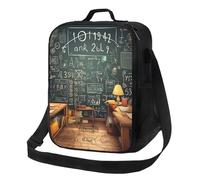 NBCCDVSH Borsa termica per il pranzo, per la scuola, la matematica, per donne e uomini, riutilizzabile, a prova di perdite, borsa termica per picnic, lavoro
