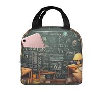 NBCCDVSH Borsa termica per il pranzo, per la scuola, la matematica, per donne e uomini, riutilizzabile, a prova di perdite, borsa termica per picnic, lavoro