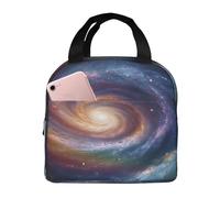 NBCCDVSH Borsa termica per il pranzo spaziale, a spirale, energia cosmica, per donne e uomini, riutilizzabile, a prova di perdite, borsa termica per picnic, lavoro