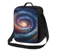 NBCCDVSH Borsa termica per il pranzo spaziale, a spirale, energia cosmica, per donne e uomini, riutilizzabile, a prova di perdite, borsa termica per picnic, lavoro