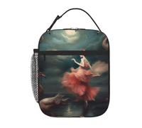 NBCCDVSH Borsa termica per il pranzo Una notte di miracoli e magia, per donne e uomini, riutilizzabile, a prova di perdite, borsa termica per picnic, lavoro