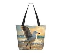 NBCCDVSH Dipinto di un gabbiano Tote Bag per le donne borsa della spesa riutilizzabile estetica borse della spesa borsa da spiaggia